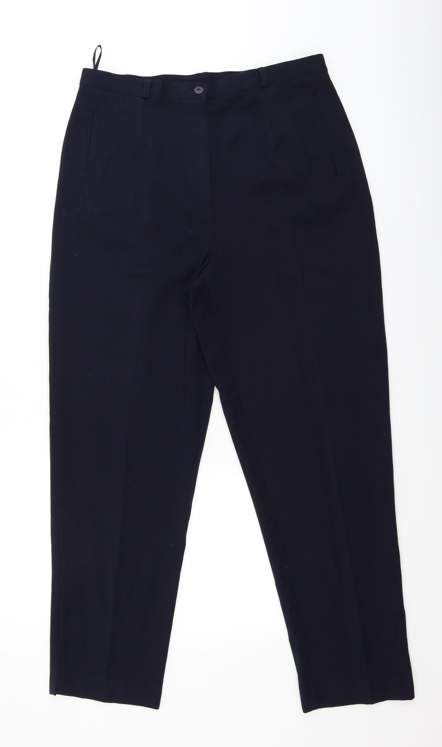 Essentials Womens Blue   Dress Pants Trousers Size 16 L28 in