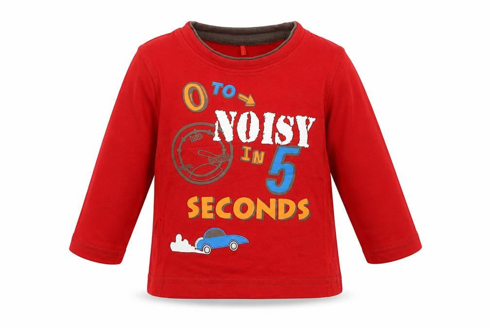 George Baby Red   Basic T-Shirt Size 6-9 Months  - 0 to noisy in 5 seconds