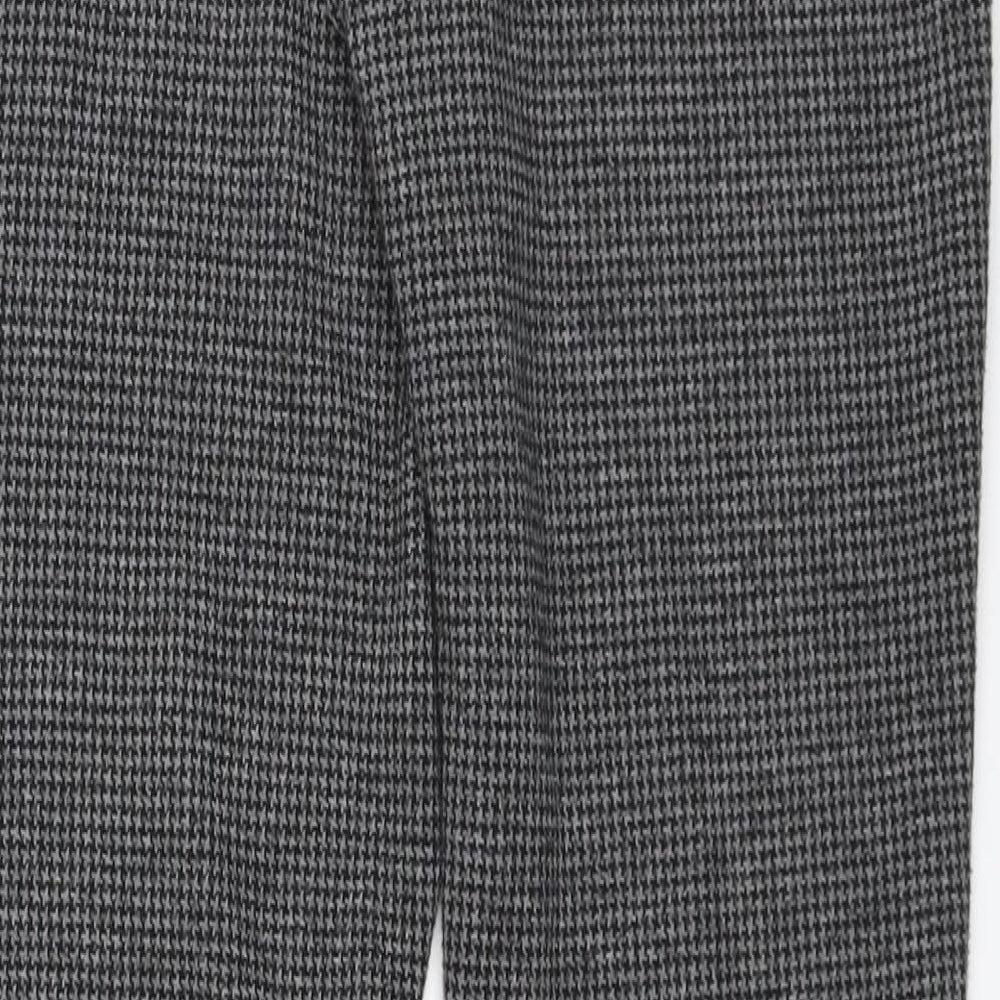New Look Womens Grey   Cropped Leggings Size 8 L27 in