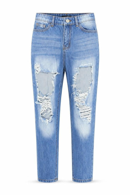 Boohoo Womens Blue  Denim Mom Jeans Size 10 L24 in