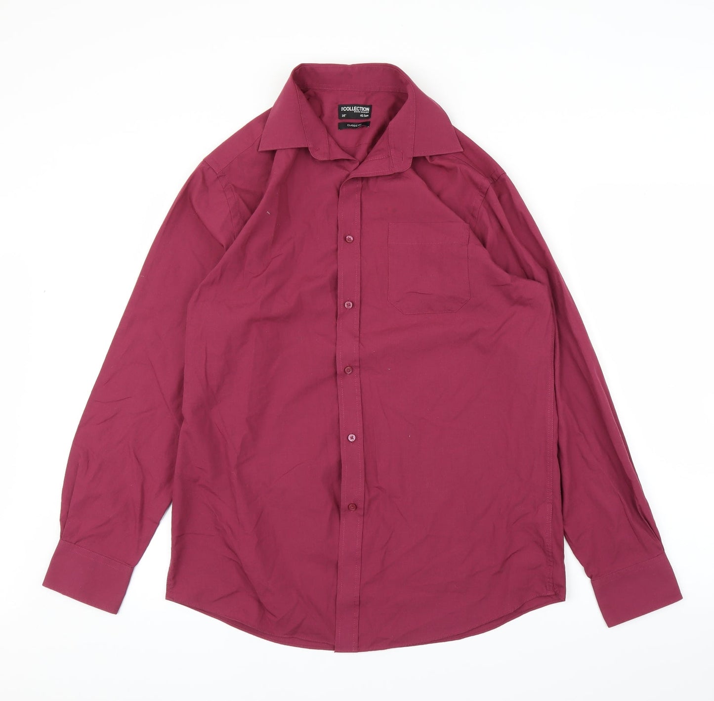 Debenhams Mens Purple    Button-Up Size 16