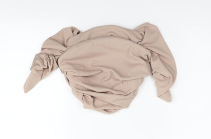 Boohoo Womens Beige   Basic Blouse Size 14