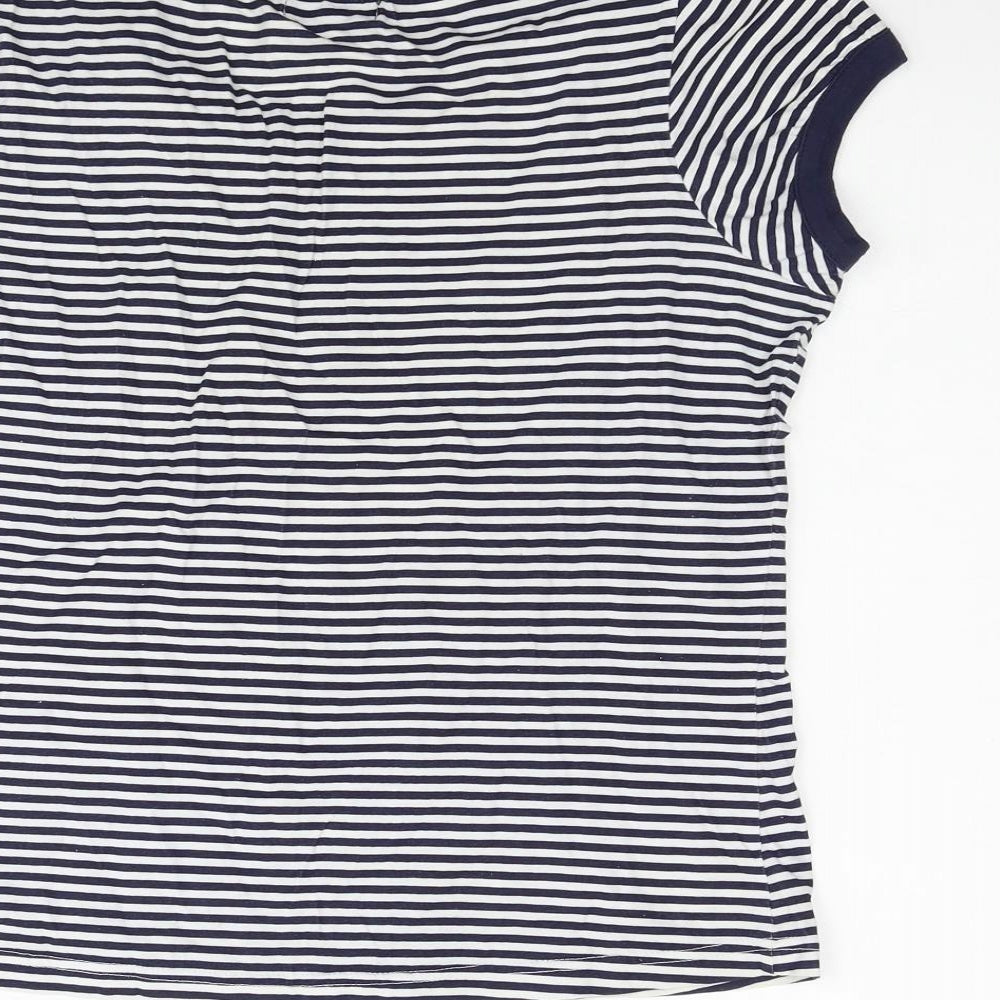 F&F Womens Silver Polka Dot  Basic Polo Size 12