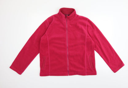 /text Womens Orange   Full Zip Jumper Size M