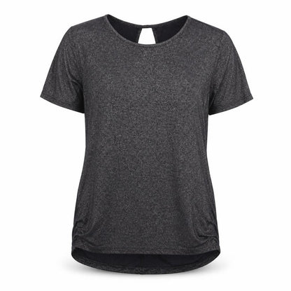 Oasis Womens Grey Houndstooth  Basic T-Shirt Size S