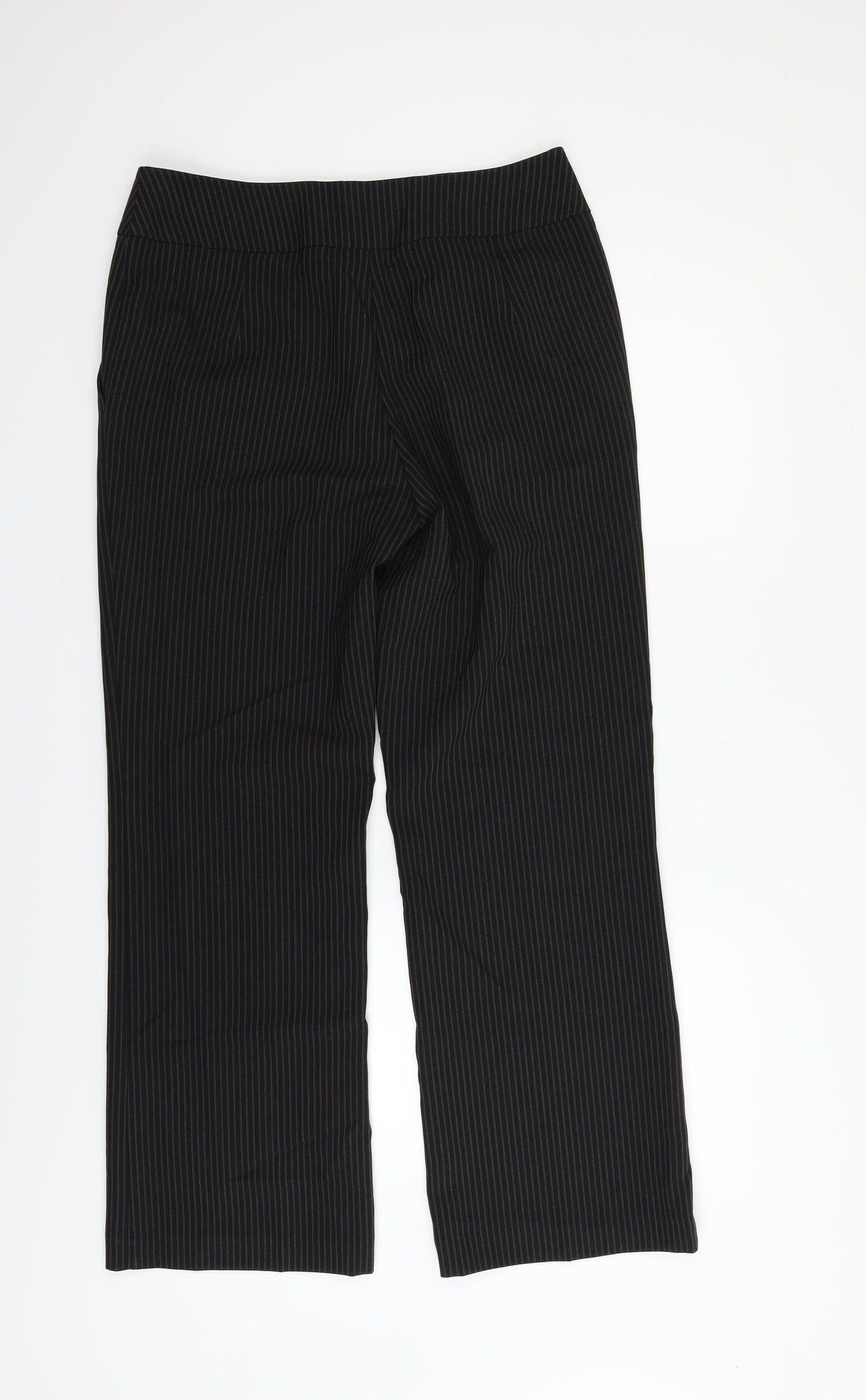 Papaya Womens Black   Trousers  Size 10 L28 in