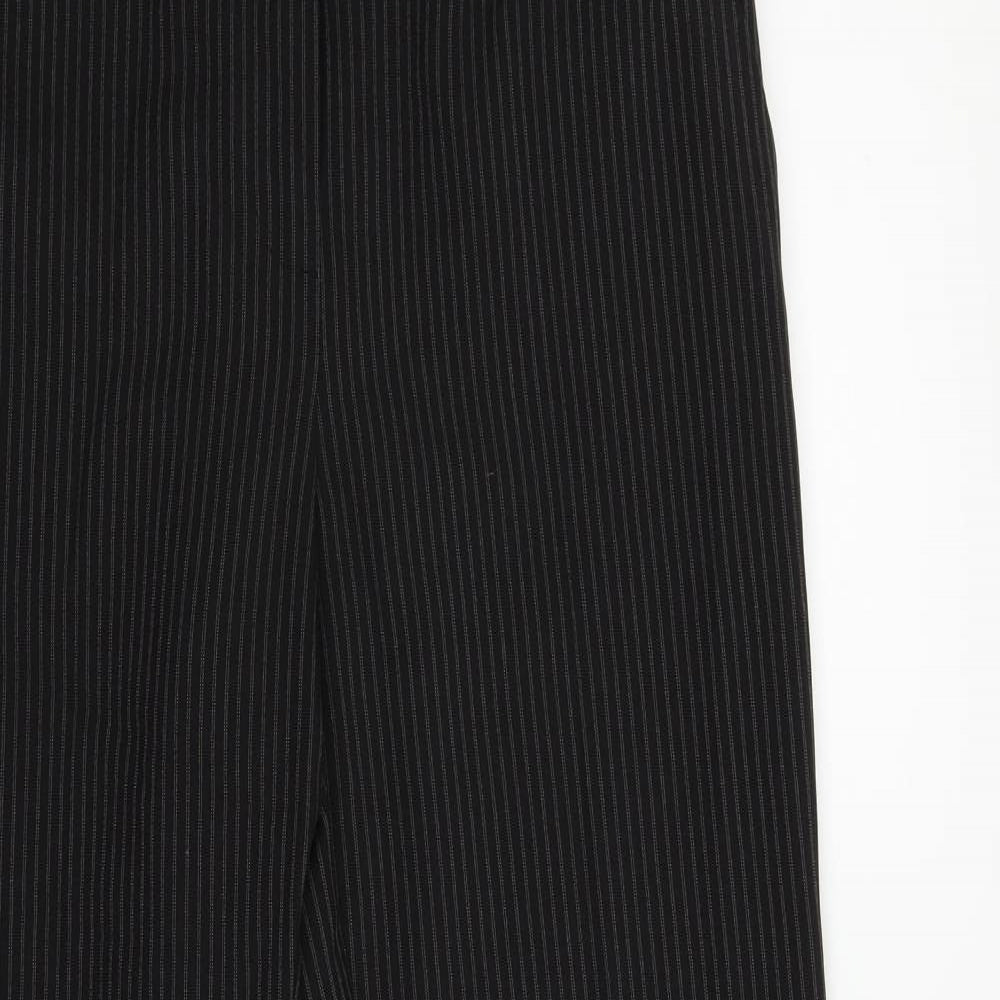 Papaya Womens Black   Trousers  Size 10 L28 in