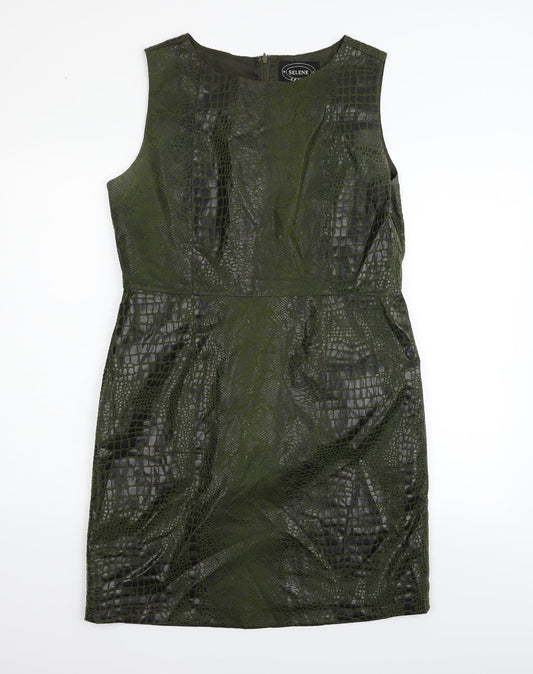 Selene Womens Green   Fit & Flare  Size L