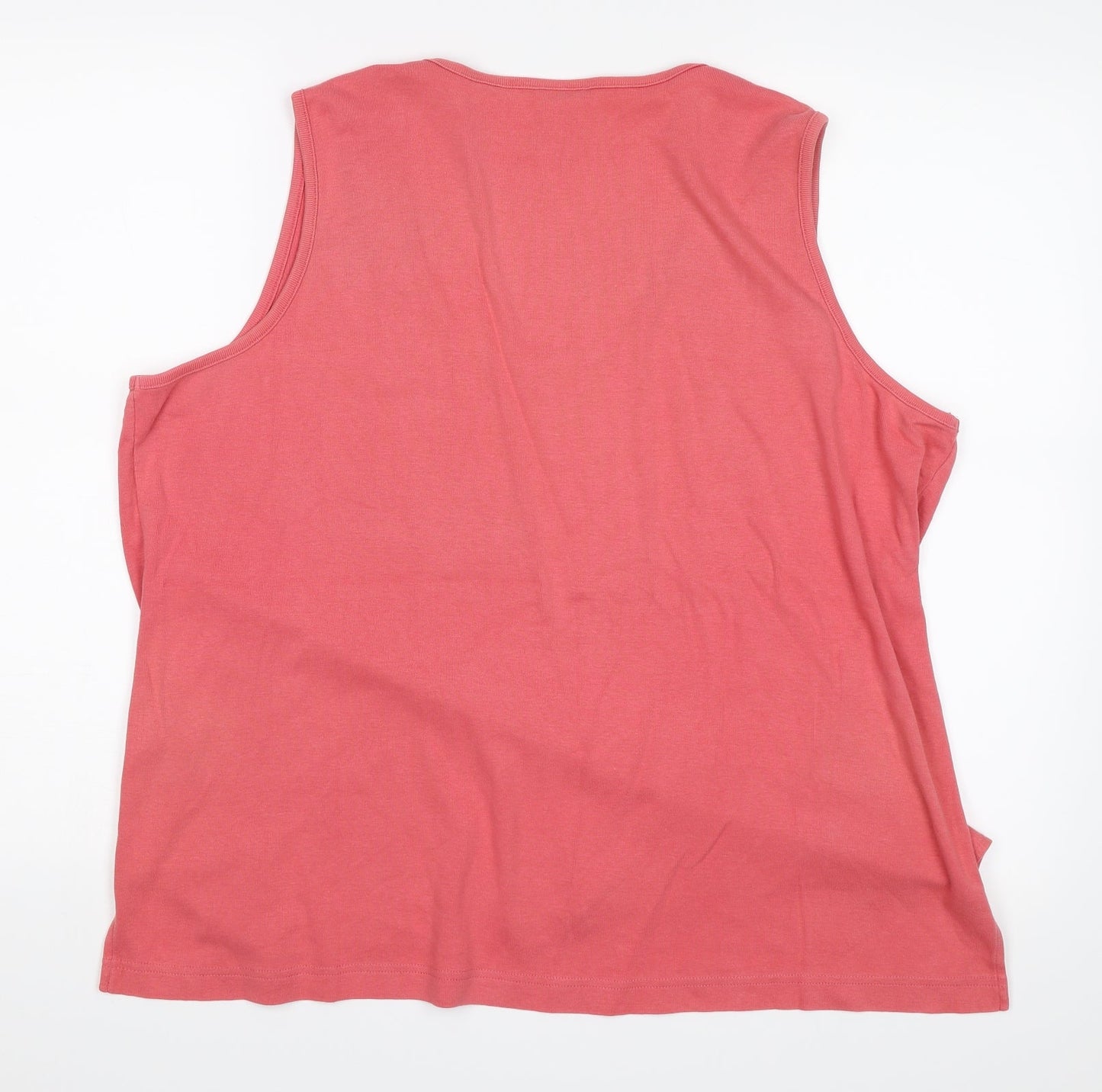 ELVI Womens Pink   Basic Tank Size L