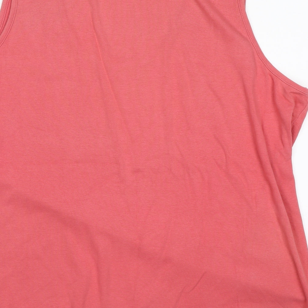 ELVI Womens Pink   Basic Tank Size L