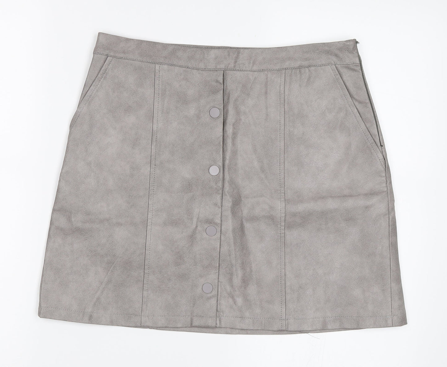 JCL Womens Grey   A-Line Skirt Size M