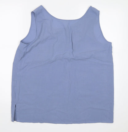 Preloved Match Set Womens Blue   Basic Blouse Size 18 - Back