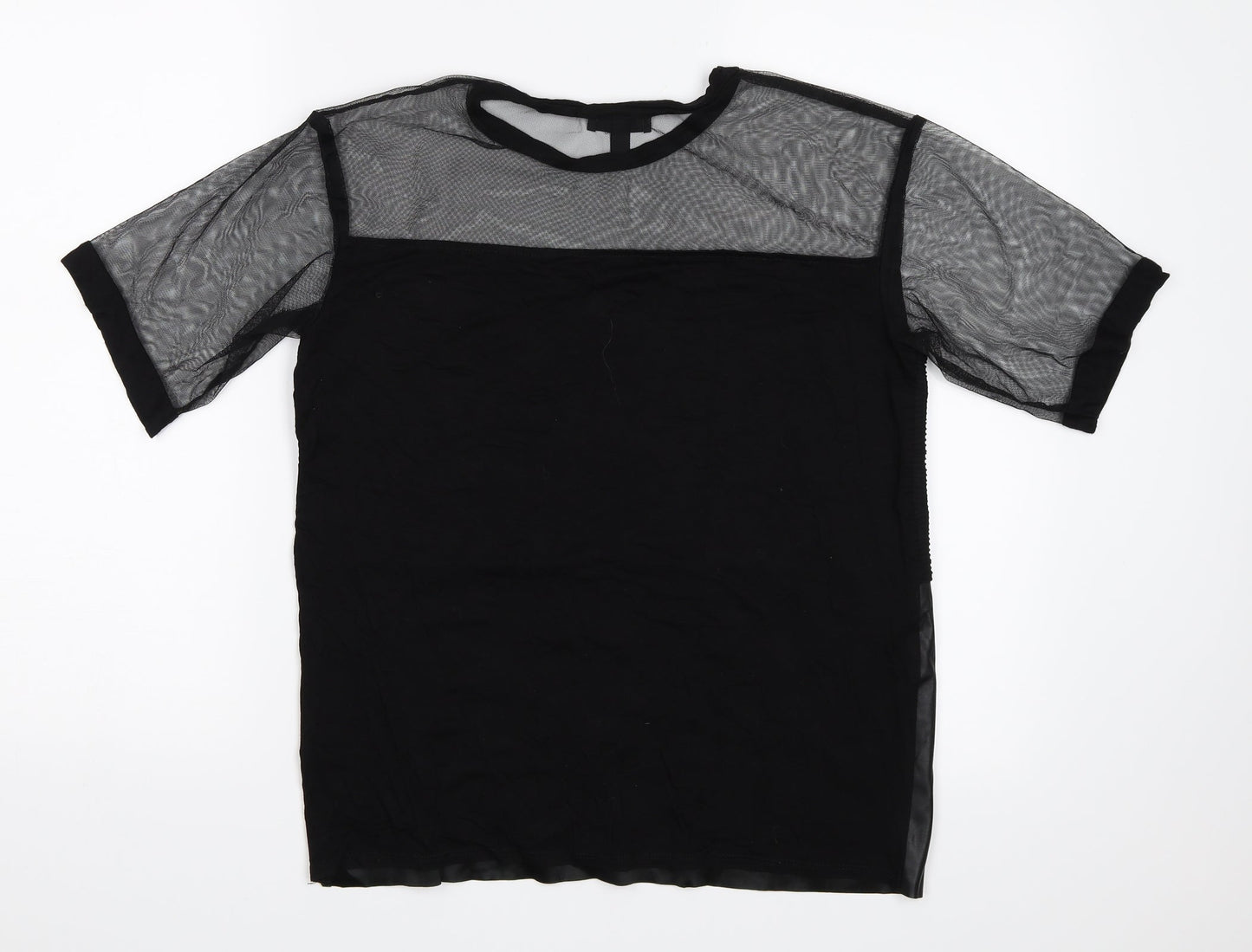 Topshop Womens Black   Basic Blouse Size 8