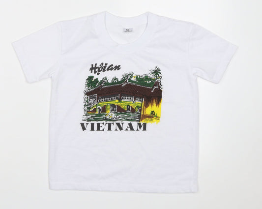 Preworn Boys White   Basic T-Shirt Size 6 Years  - vietnam