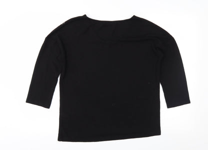 Tu Womens Black   Pullover Jumper Size 10