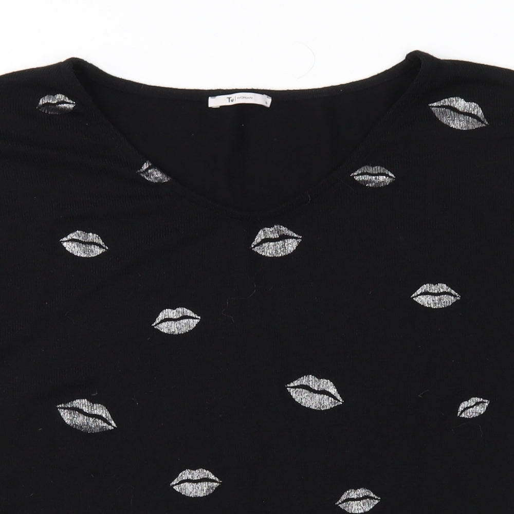 TU Womens Black   Pullover Jumper Size 10