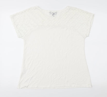 Saloos Womens White   Basic Blouse Size 16