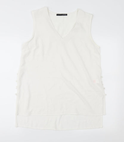 Preloved Atmosphere Womens White   Basic Blouse Size 12 - Front