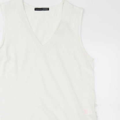 Preloved Atmosphere Womens White   Basic Blouse Size 12 - Detail