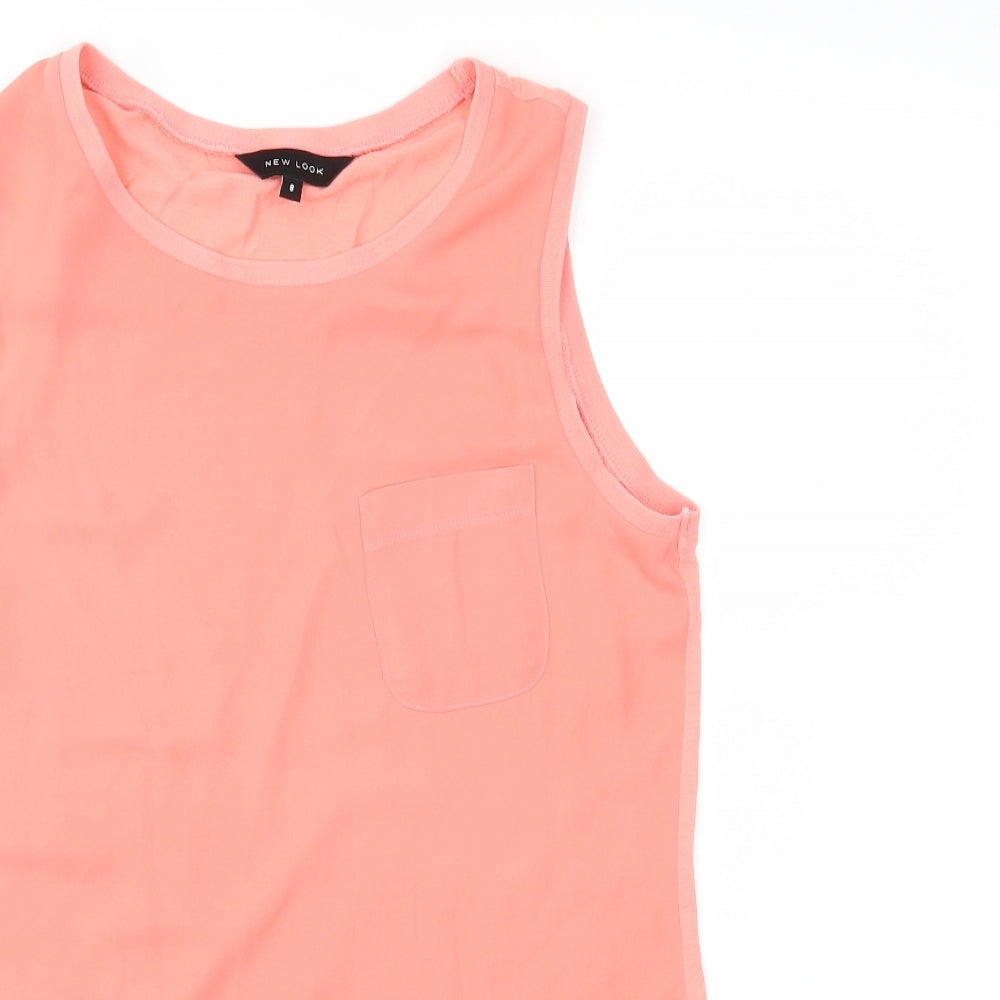 New Look Womens Orange   Basic Blouse Size 6
