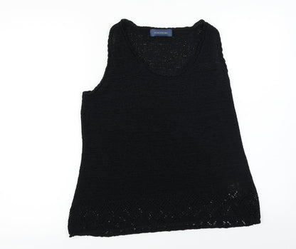 Preloved Debenhams  Womens Black   Basic T-Shirt Size 16 - Front