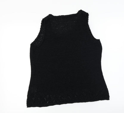 Preloved Debenhams  Womens Black   Basic T-Shirt Size 16 - Back