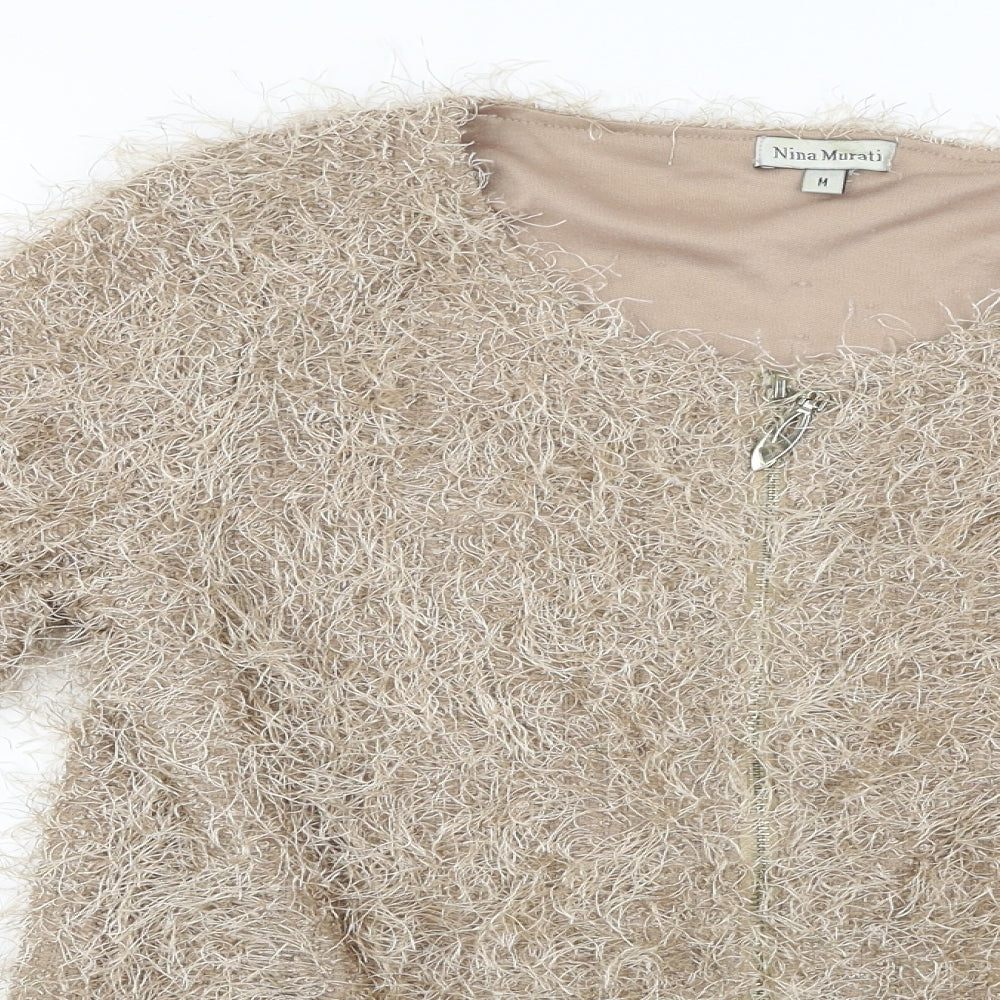 Nina Murati  Womens Beige   Jacket Coat Size M