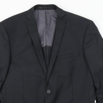 Red Herring Mens Black   Jacket Blazer Size 40