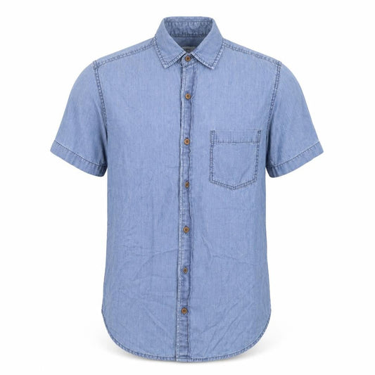 open Mens Blue    Button-Up Size S