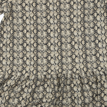 Primark Womens Beige Animal Print  A-Line  Size 8
