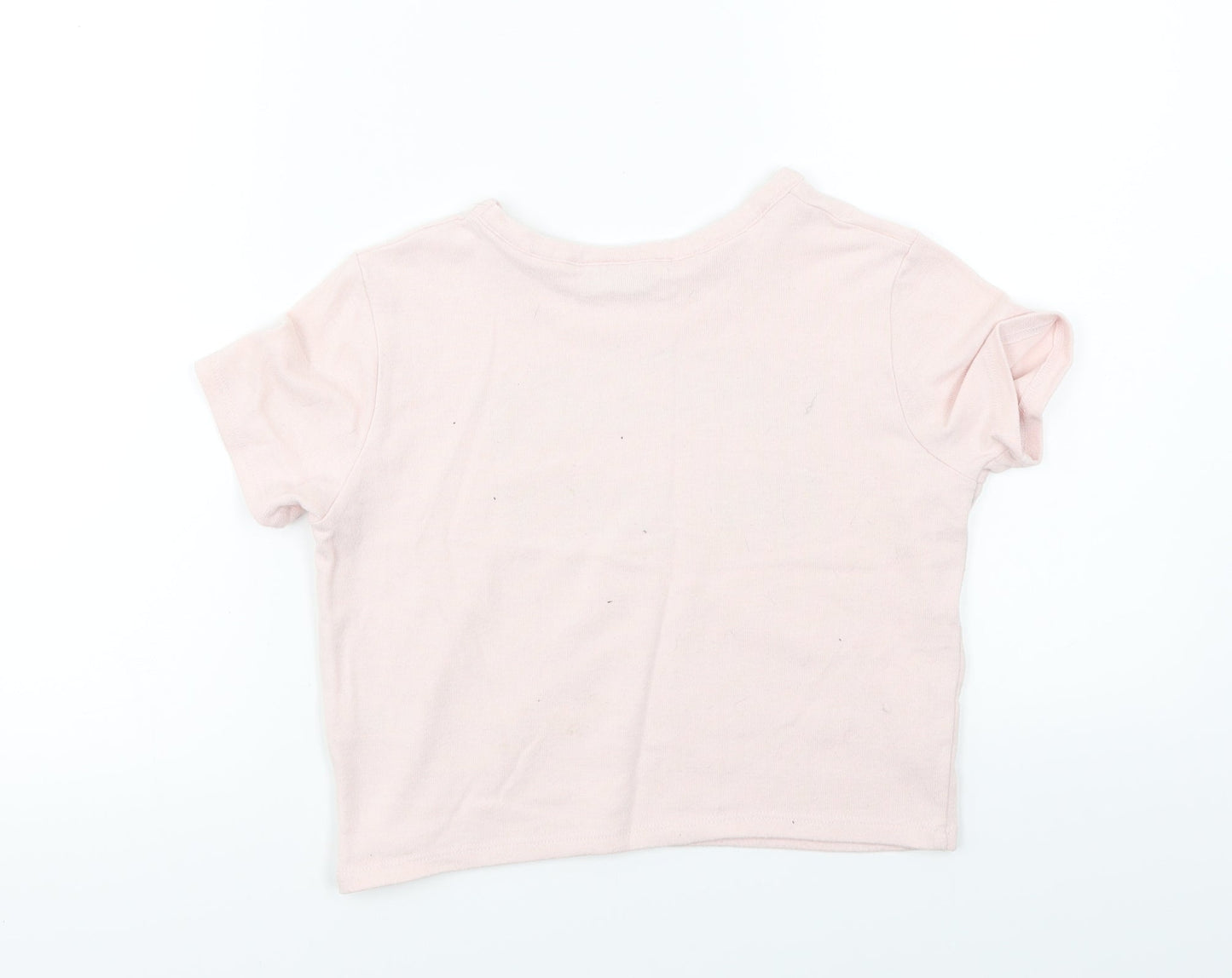 Matalan  Girls Pink   Basic T-Shirt Size 7 Years