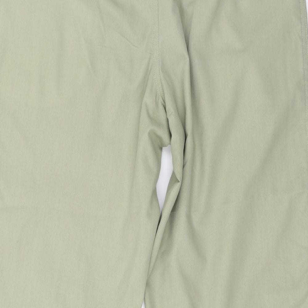Authentic Womens Green Floral  Trousers  Size 10 L20 in