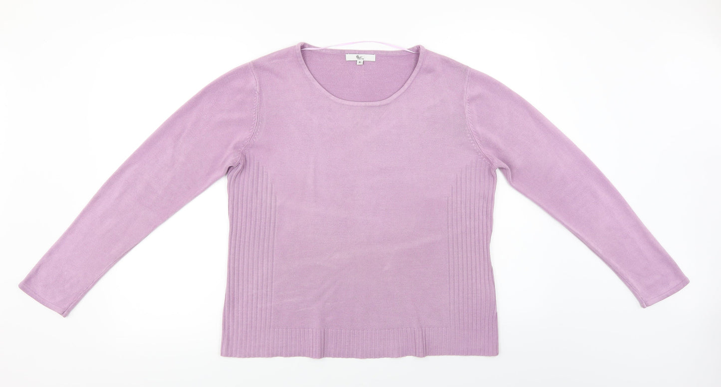Klass Womens Purple   Pullover Jumper Size XL