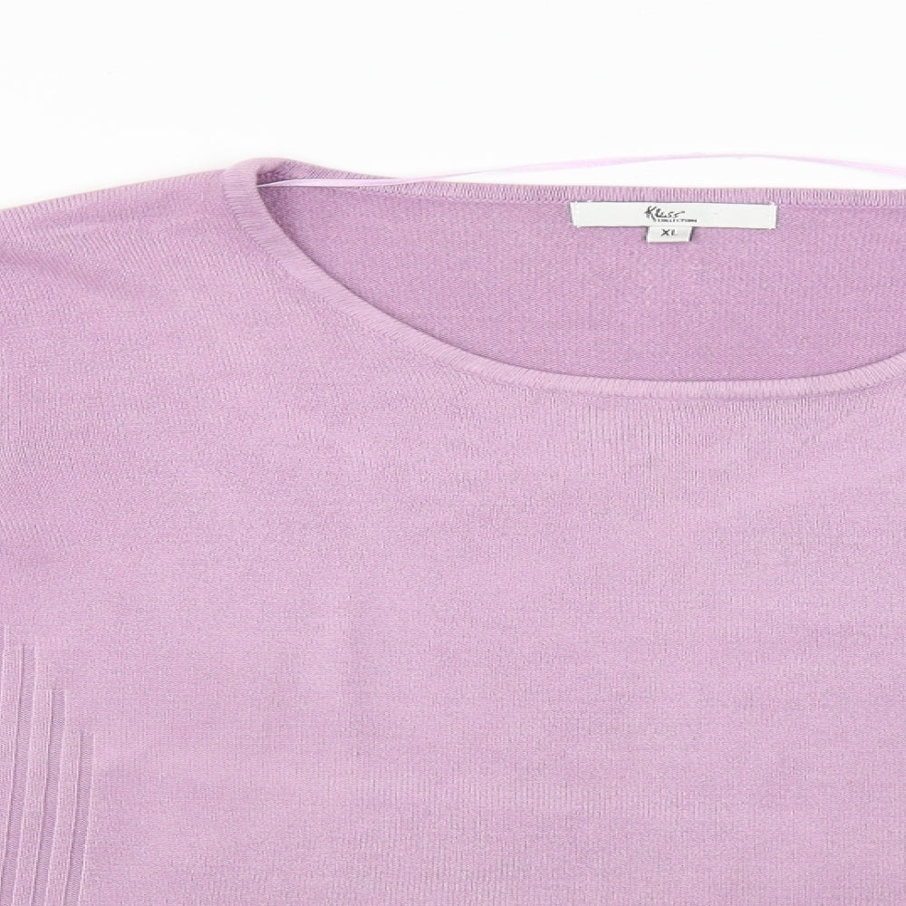 Klass Womens Purple   Pullover Jumper Size XL