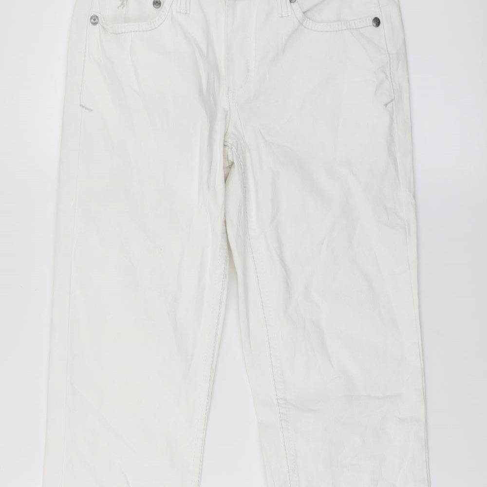 Esprit Womens White  Denim Straight Jeans Size 28 L30 in