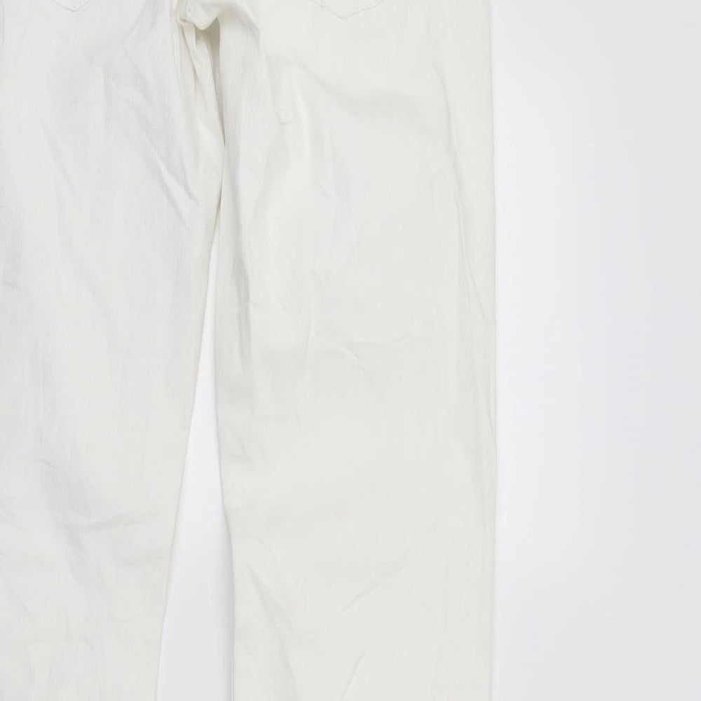 Esprit Womens White  Denim Straight Jeans Size 28 L30 in