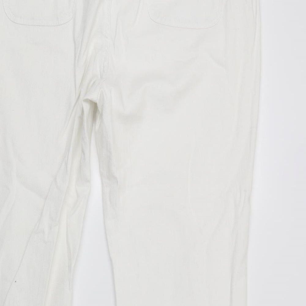 Preworn Womens White  Denim Skinny Jeans Size 38 in L27 in