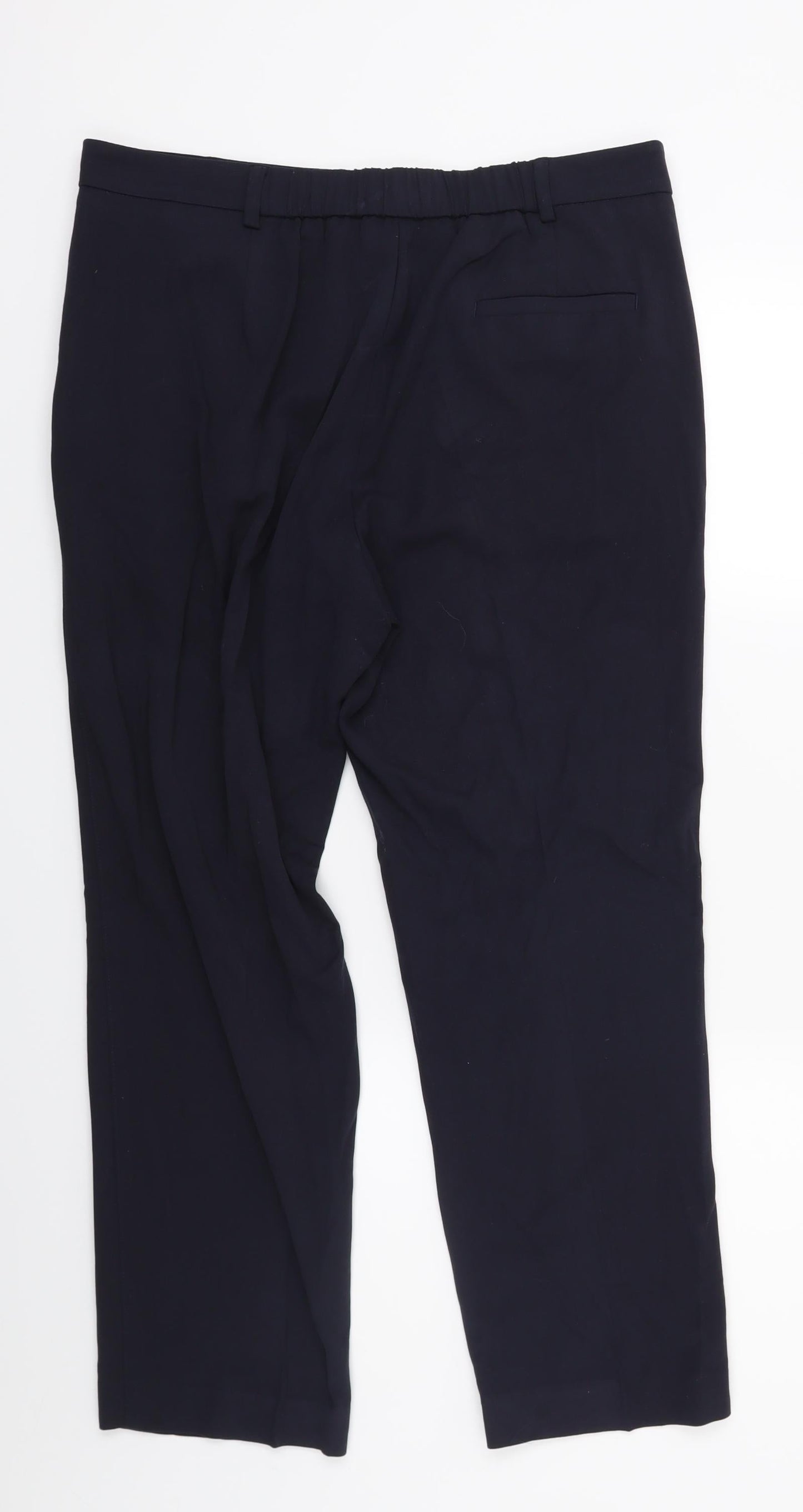 Marks and Spencer Womens Blue   Trousers  Size 14 L24 in