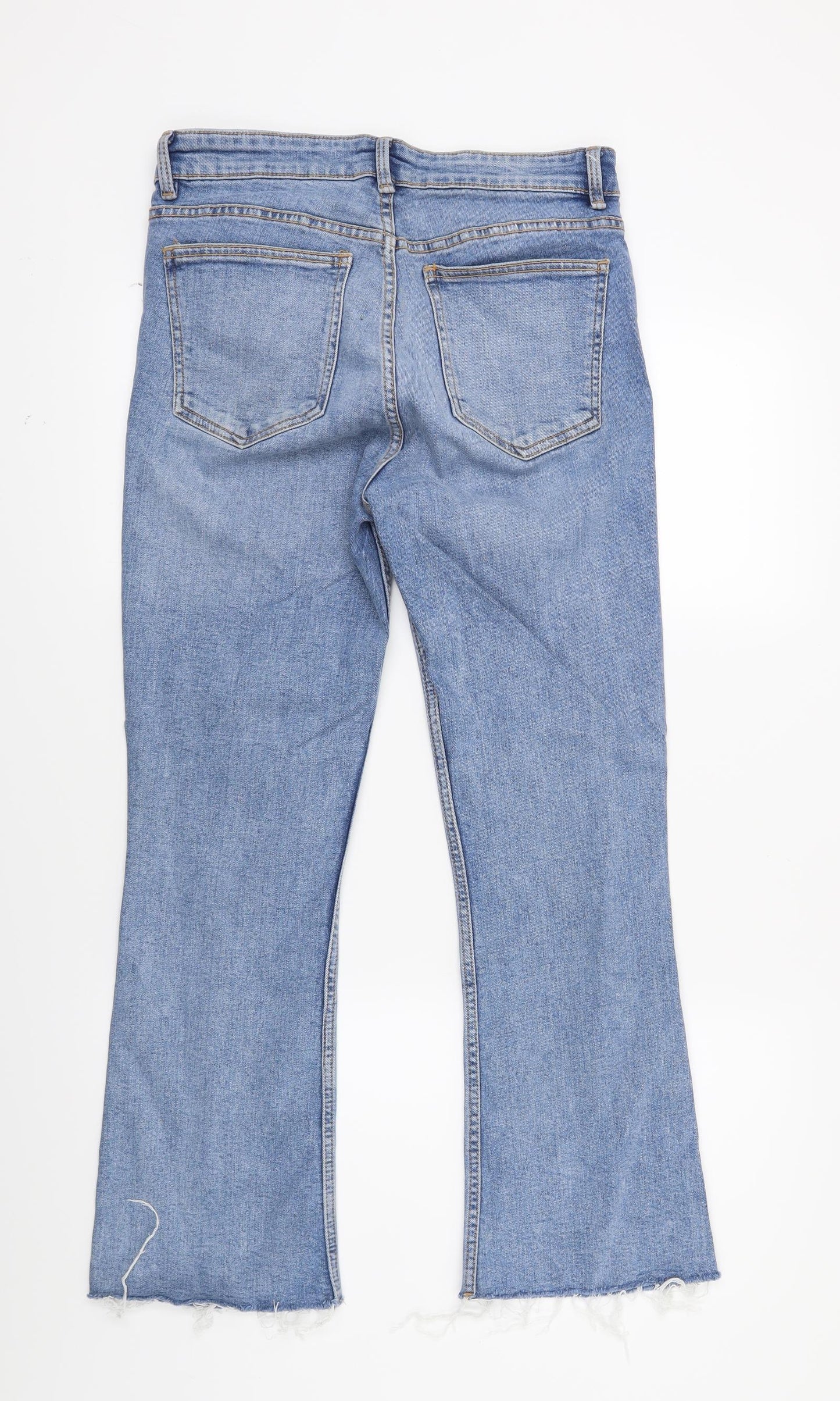 Zara Womens Blue  Denim Bootcut Jeans Size 12 L24 in