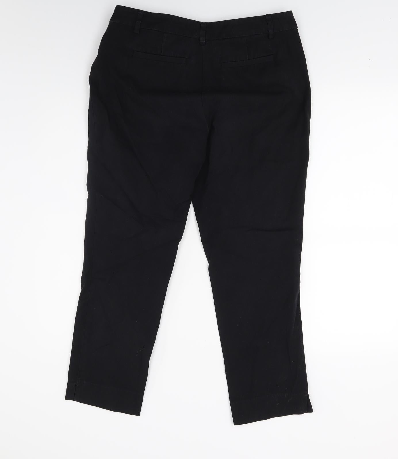 Dalia Womens Black   Capri Trousers Size 14 L22 in