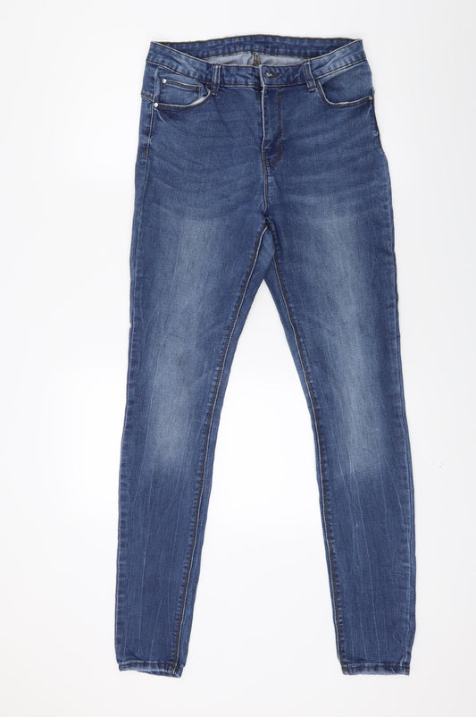 Primark Womens Blue  Denim Skinny Jeans Size 28 in L28 in