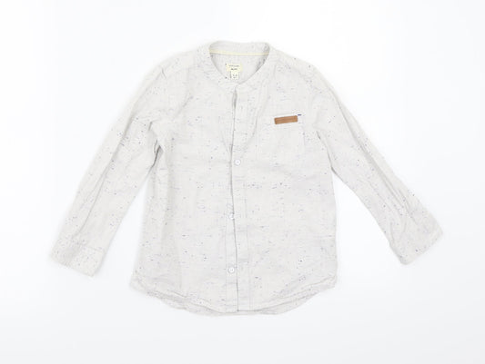 Mini Club Boys White   Basic Button-Up Size 3-4 Years