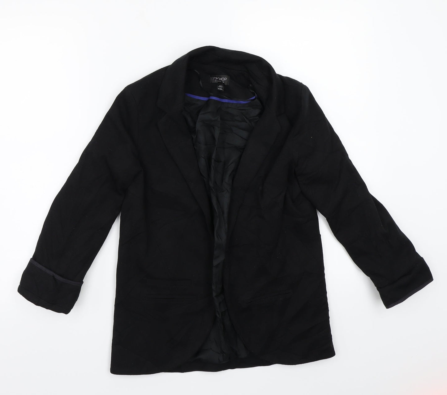 Topshop Womens Black   Jacket Coat Size 8