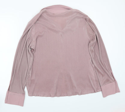 Preloved Bonmarché Womens Pink   Basic Button-Up Size 22 - Back