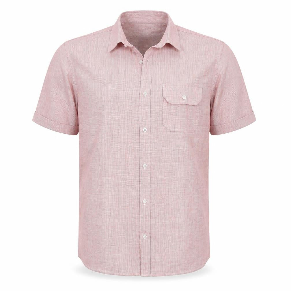 Easy Mens Red    Button-Up Size L