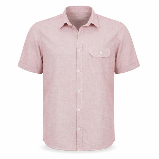Easy Mens Red    Button-Up Size L