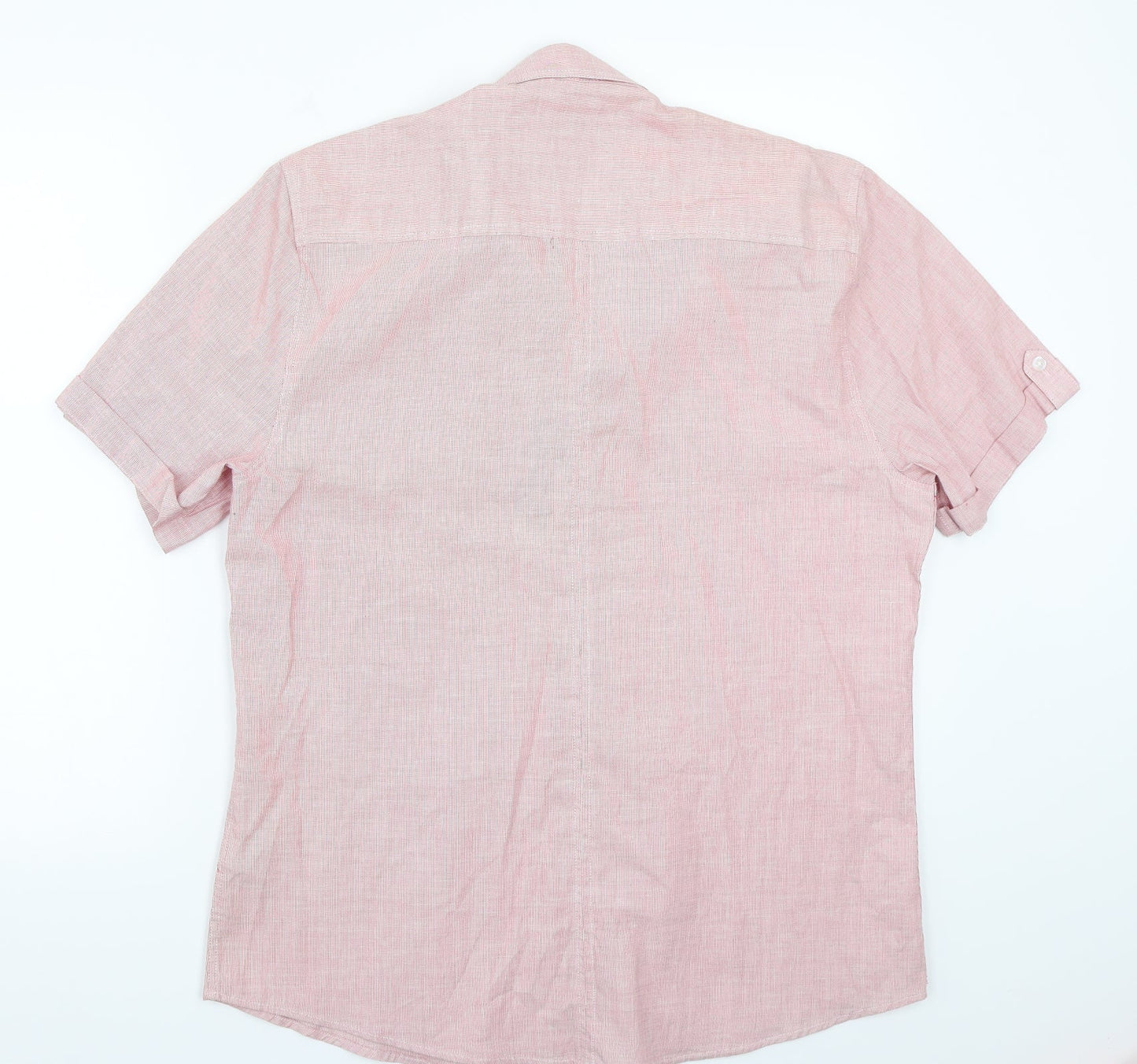 Easy Mens Red    Button-Up Size L