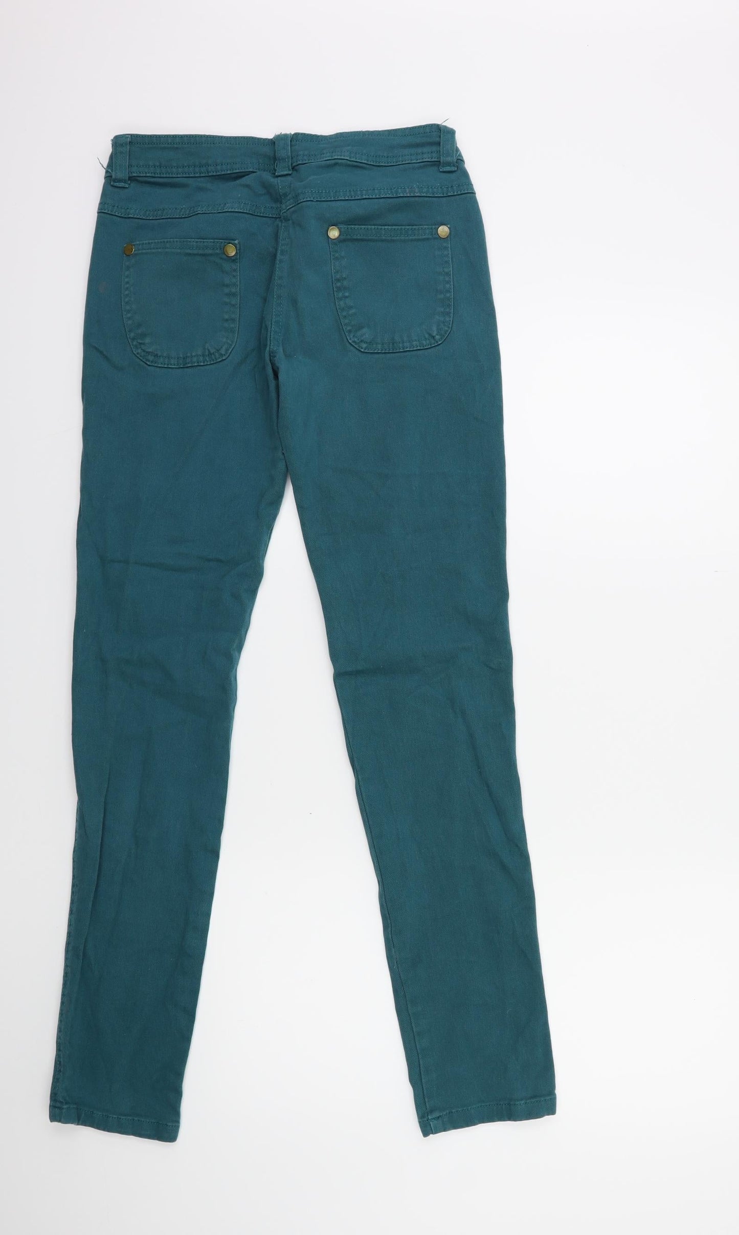 Denim & Co. Womens Blue  Denim Skinny Jeans Size 10 L31 in