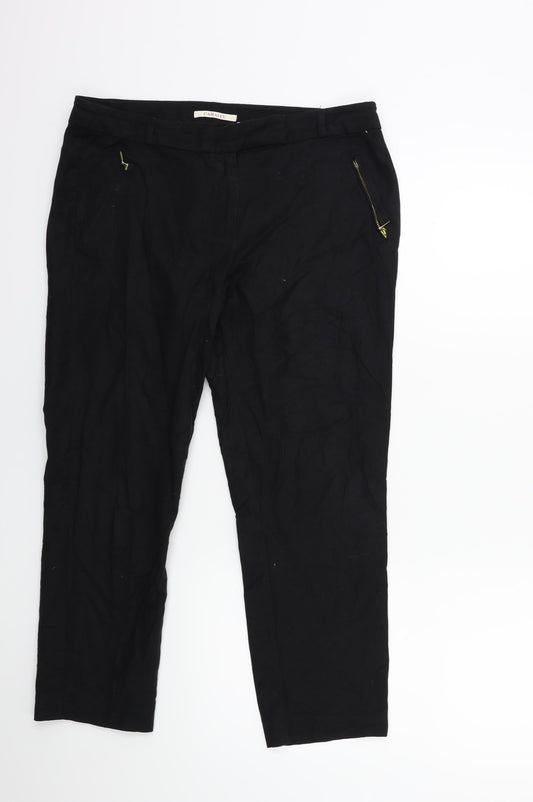 Camaïeu Womens Black   Cargo Trousers Size 32 in L23 in