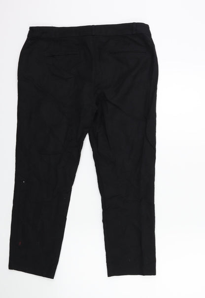 Preloved Camaïeu Womens Black   Cargo Trousers Size 32 in L23 in - Back